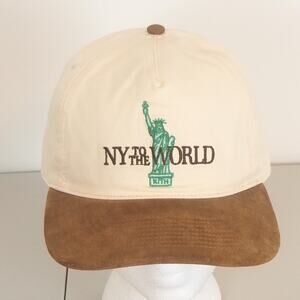 Kith & Kin Kith NY To The World Lady Liberty Cap FW22 Suede Snapback Hat‎ NWOT